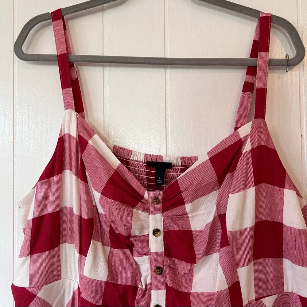 Torrid Red and White Checkered Sundress (NWOT) - Picture 6 of 16
